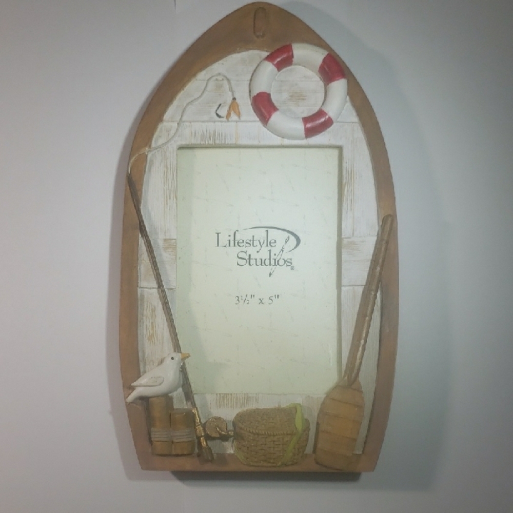 Nautical Boat Picture Frame 3 1/2" X 5"